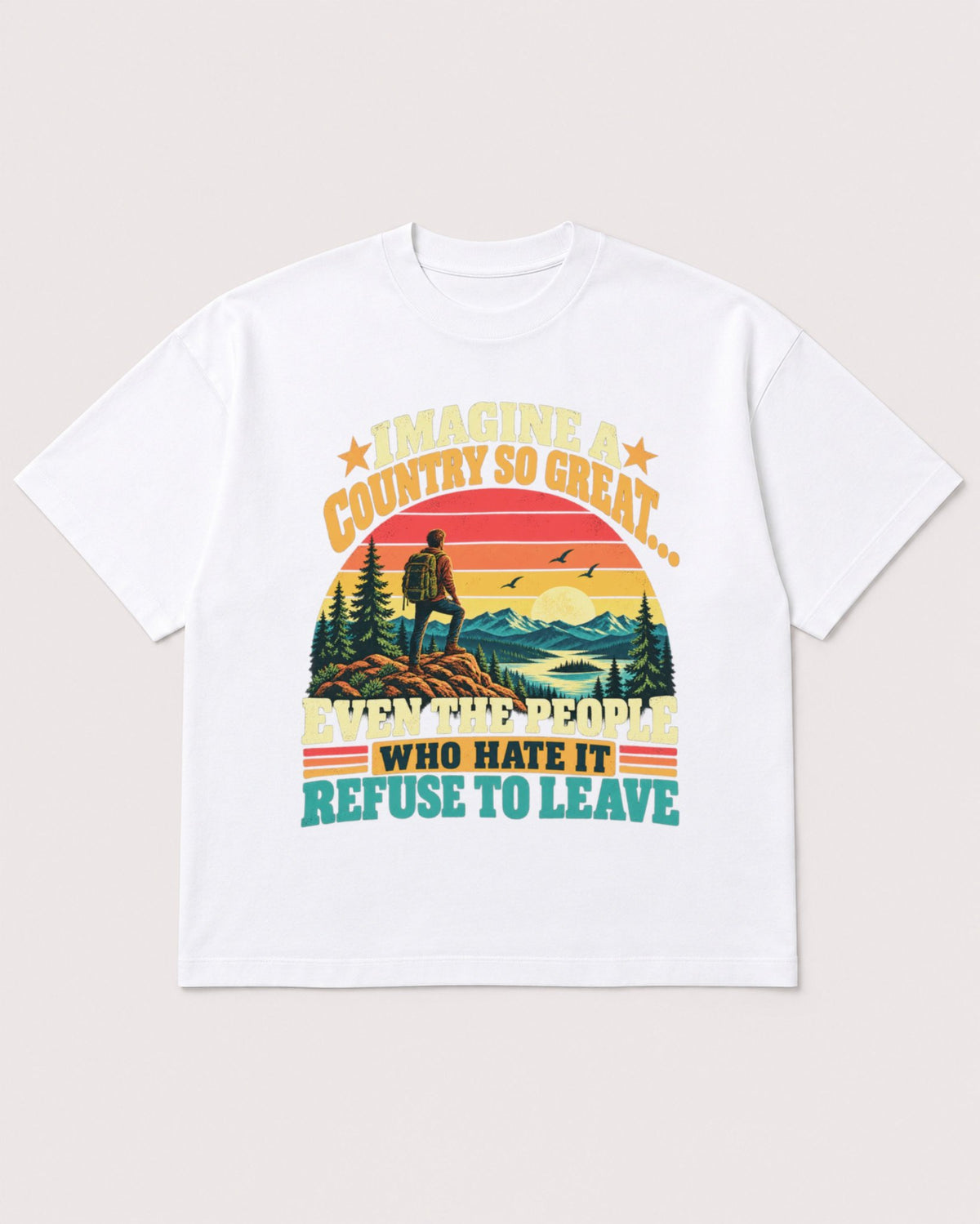 Mockup Boxy Heavyweight Tee White product