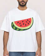 Mockup Boxy Heavyweight Tee White male close-up 07