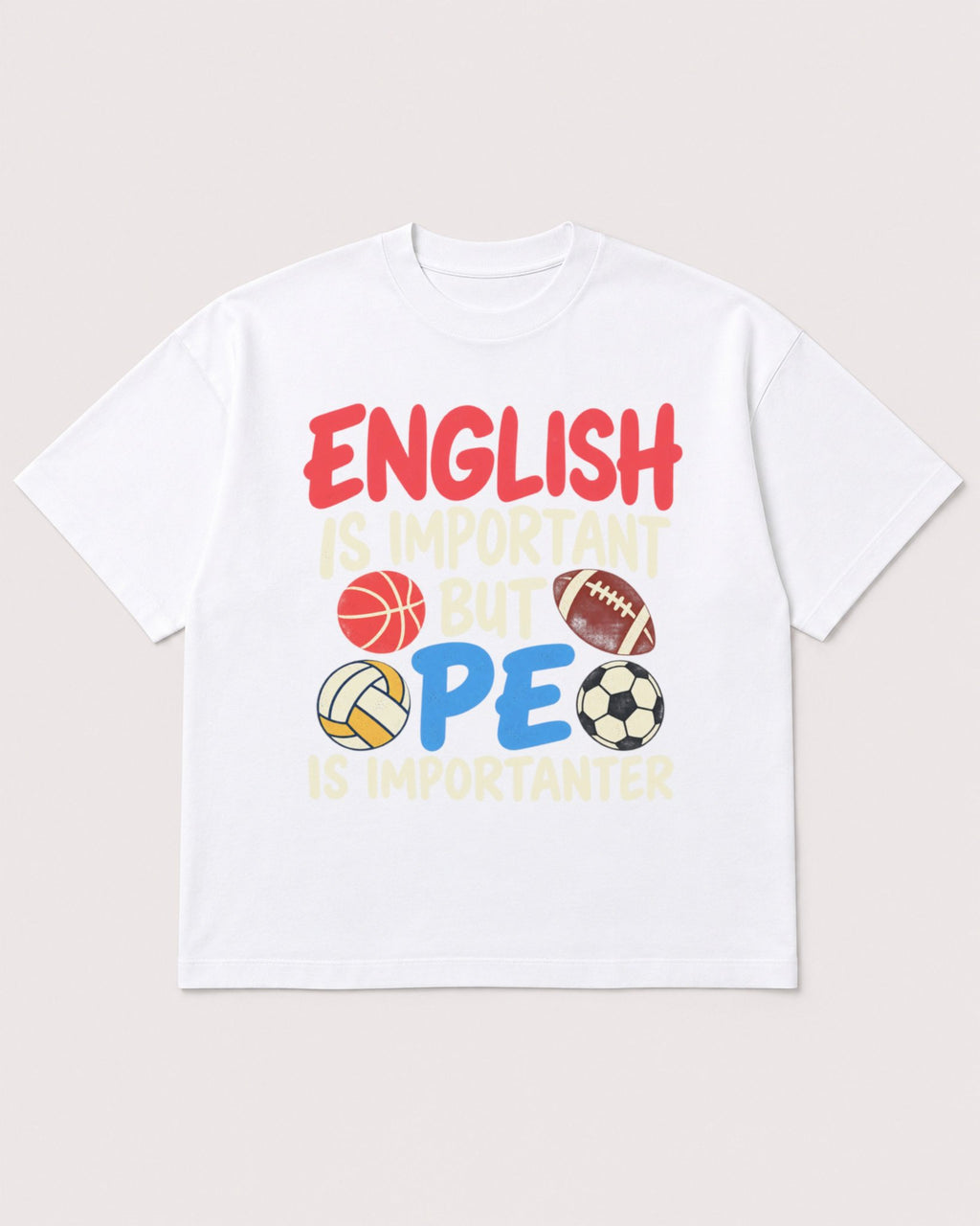 Mockup Boxy Heavyweight Tee White product