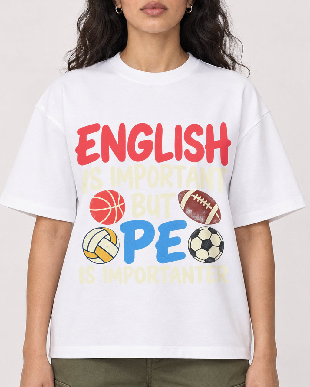 Mockup Boxy Heavyweight Tee White female close-up 07