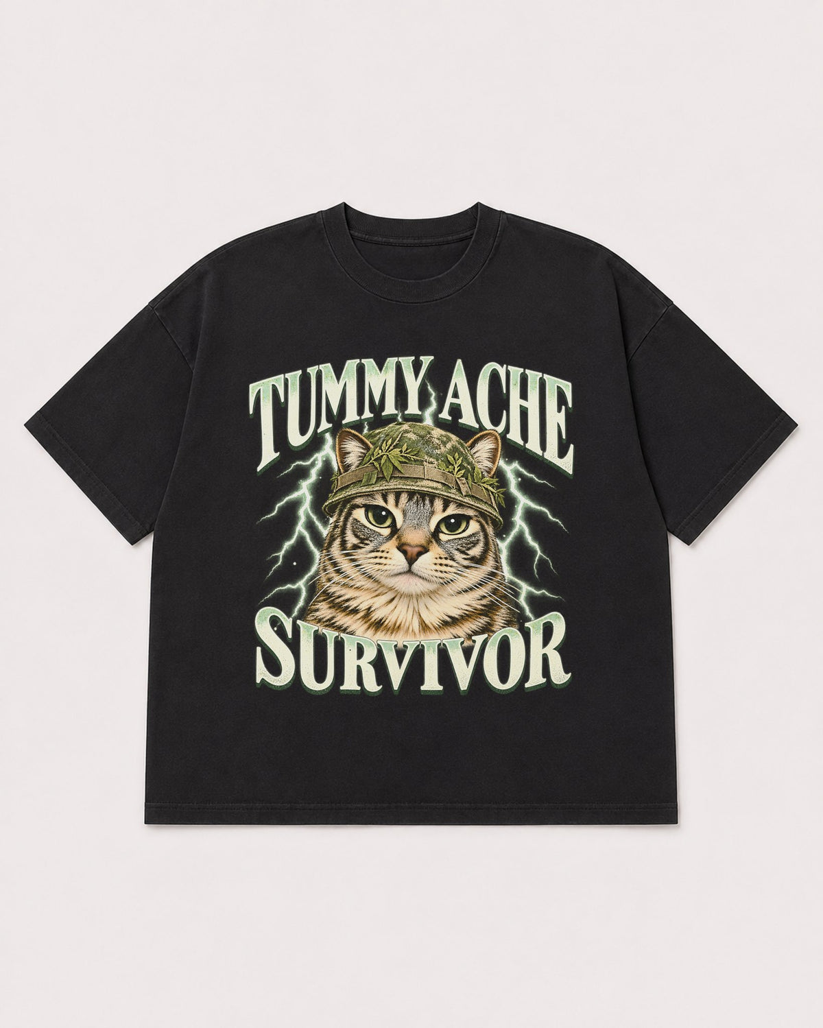 Mockup Boxy Heavyweight Tee Black product
