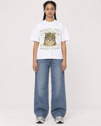 Mockup Boxy Heavyweight Tee White female full-body 50