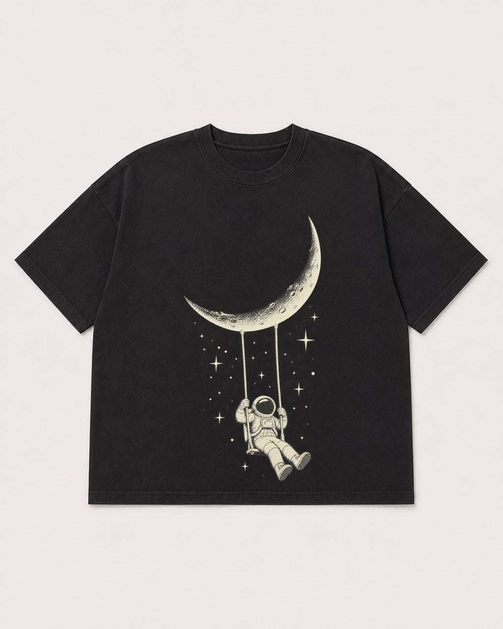 Mockup Boxy Heavyweight Tee Black product