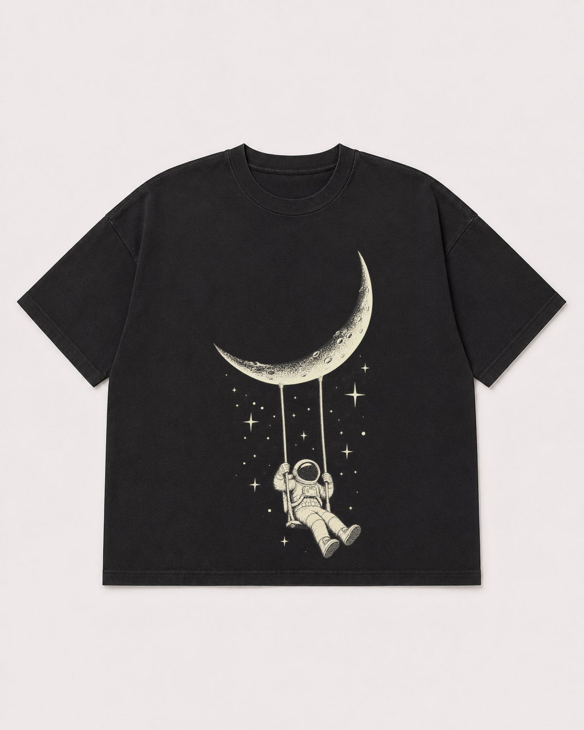 Mockup Boxy Heavyweight Tee Black product