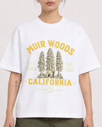 Mockup Boxy Heavyweight Tee White female close-up 12