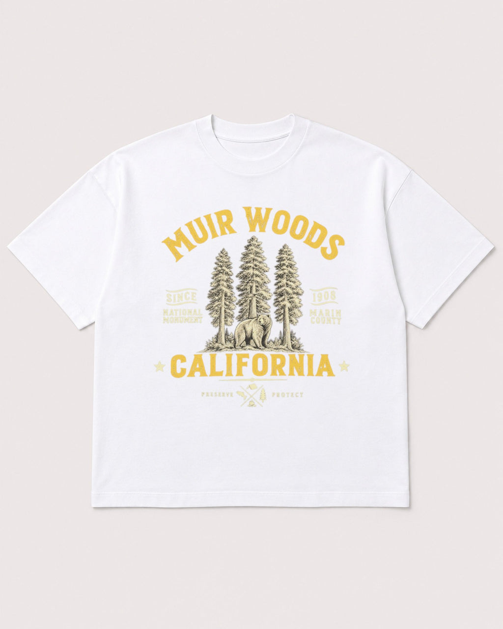 Mockup Boxy Heavyweight Tee White product