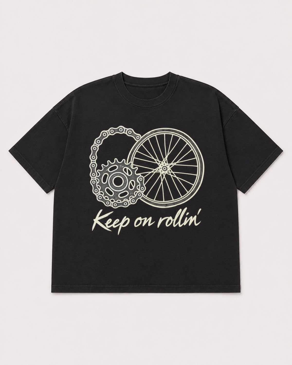 Mockup Boxy Heavyweight Tee Black product