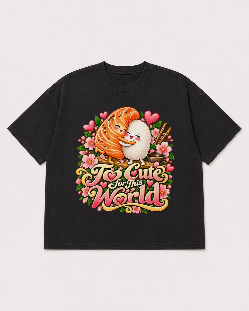 Mockup Boxy Heavyweight Tee Black product