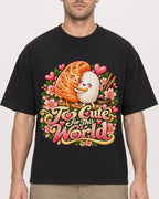 Mockup Boxy Heavyweight Tee Black male close-up 08