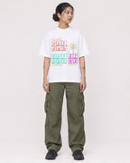 Mockup Boxy Heavyweight Tee White female full-body 12