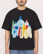 Mockup Boxy Heavyweight Tee Black male close-up 02
