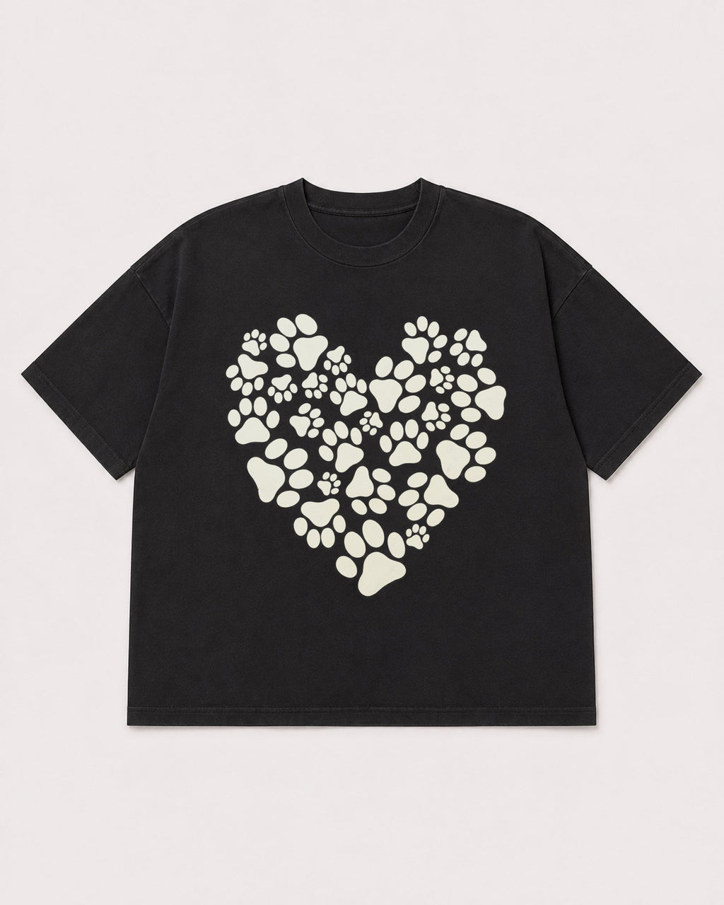 Mockup Boxy Heavyweight Tee Black product