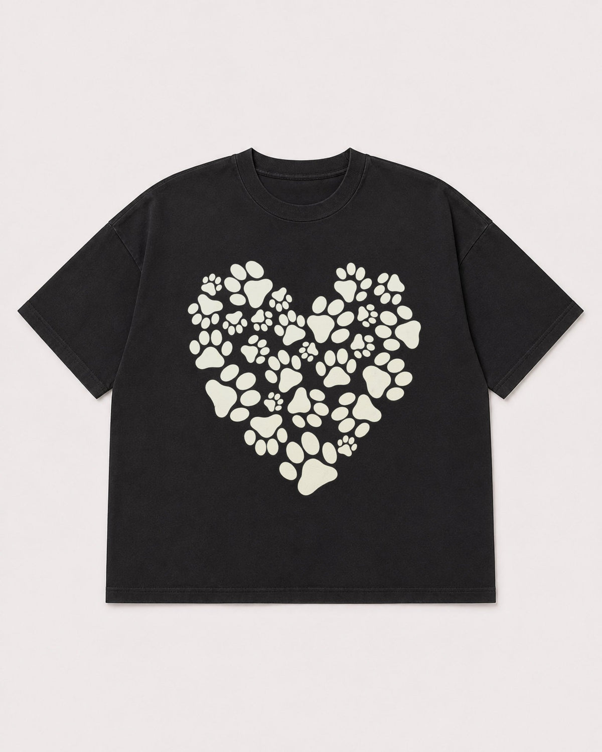 Mockup Boxy Heavyweight Tee Black product