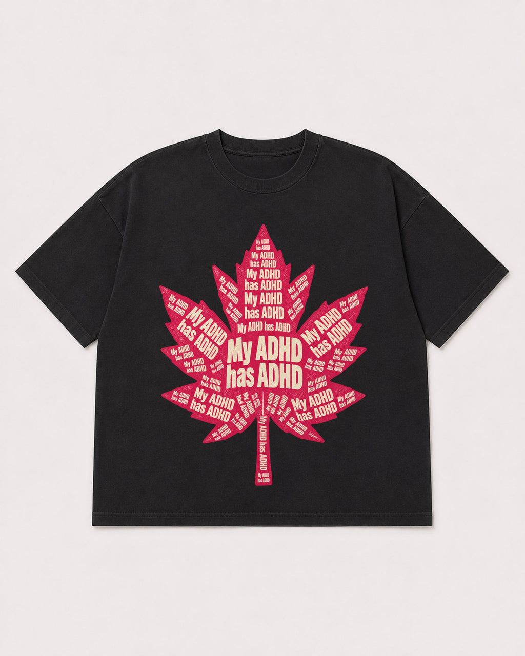 Mockup Boxy Heavyweight Tee Black product