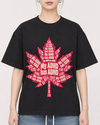 Mockup Boxy Heavyweight Tee Black female close-up 41