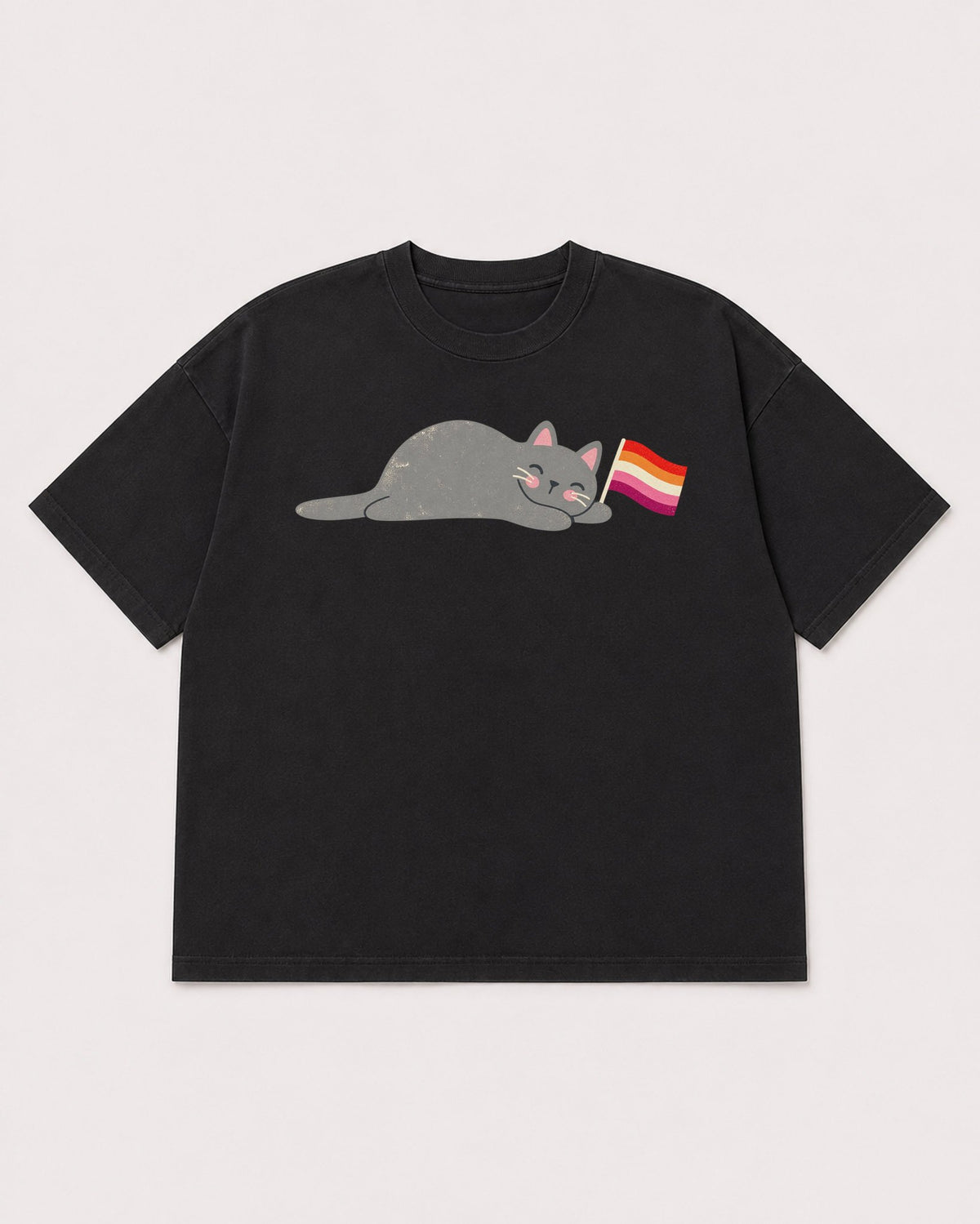 Mockup Boxy Heavyweight Tee Black product