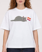 Mockup Boxy Heavyweight Tee White female close-up 09