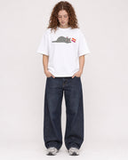 Mockup Boxy Heavyweight Tee White female full-body 09