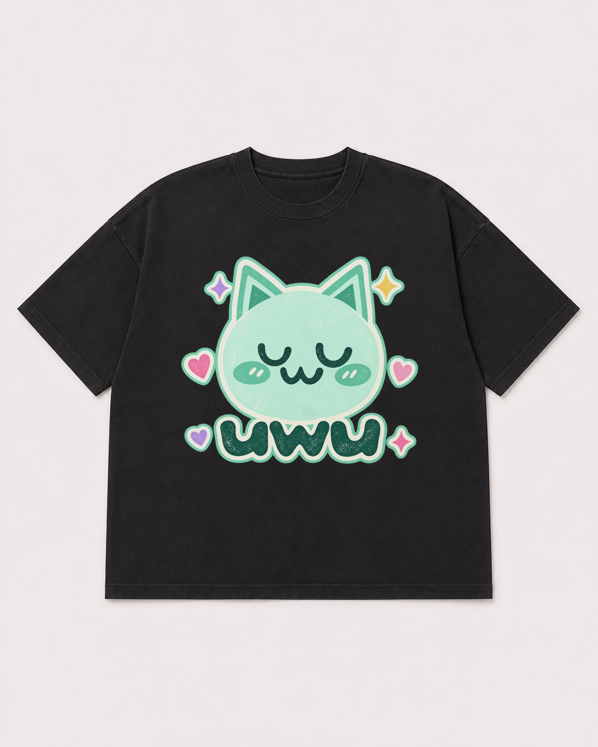 Mockup Boxy Heavyweight Tee Black product