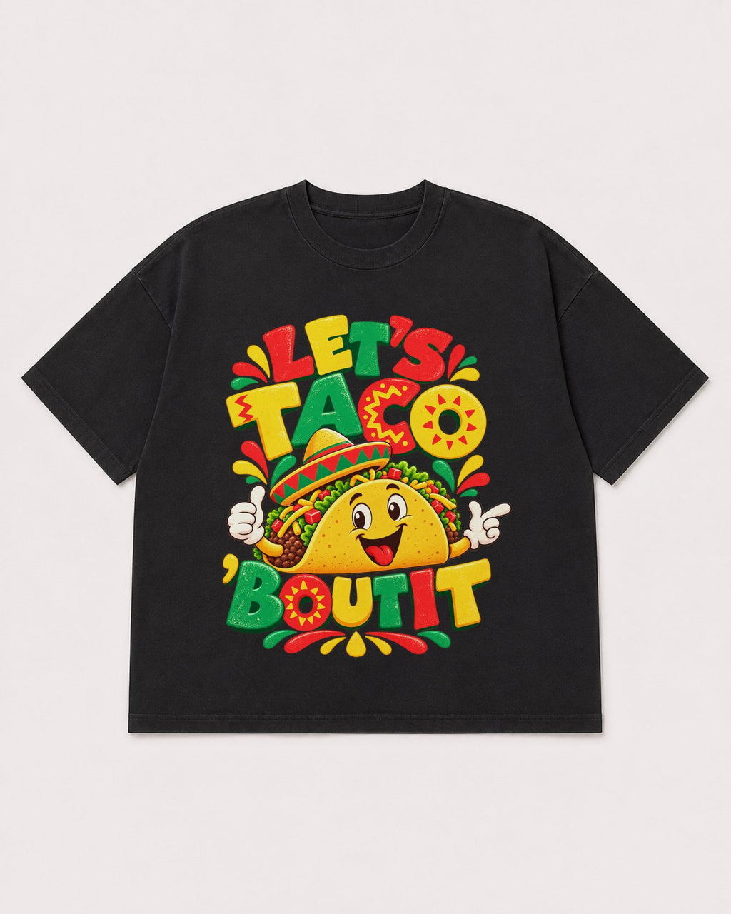 Mockup Boxy Heavyweight Tee Black product