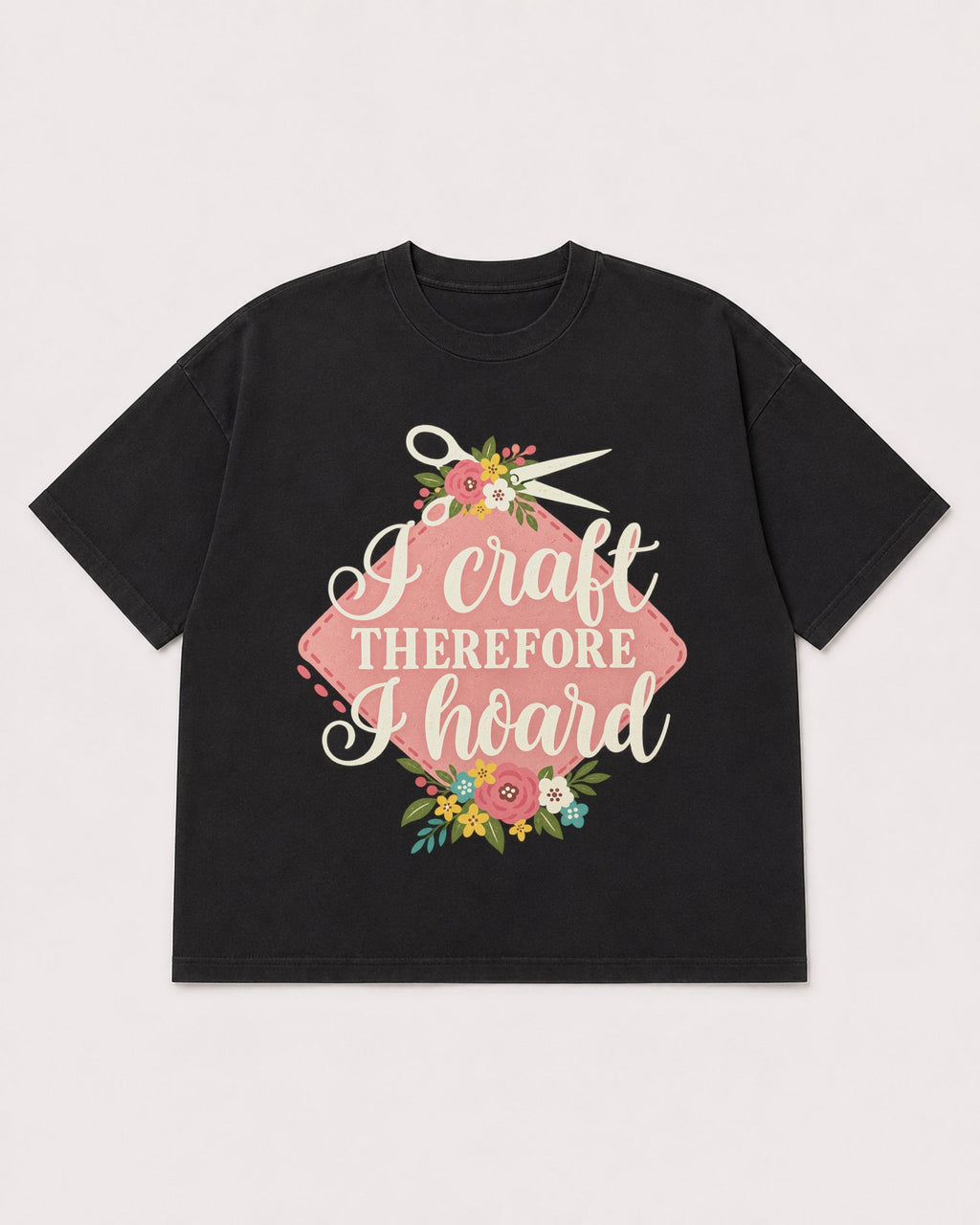 Mockup Boxy Heavyweight Tee Black product