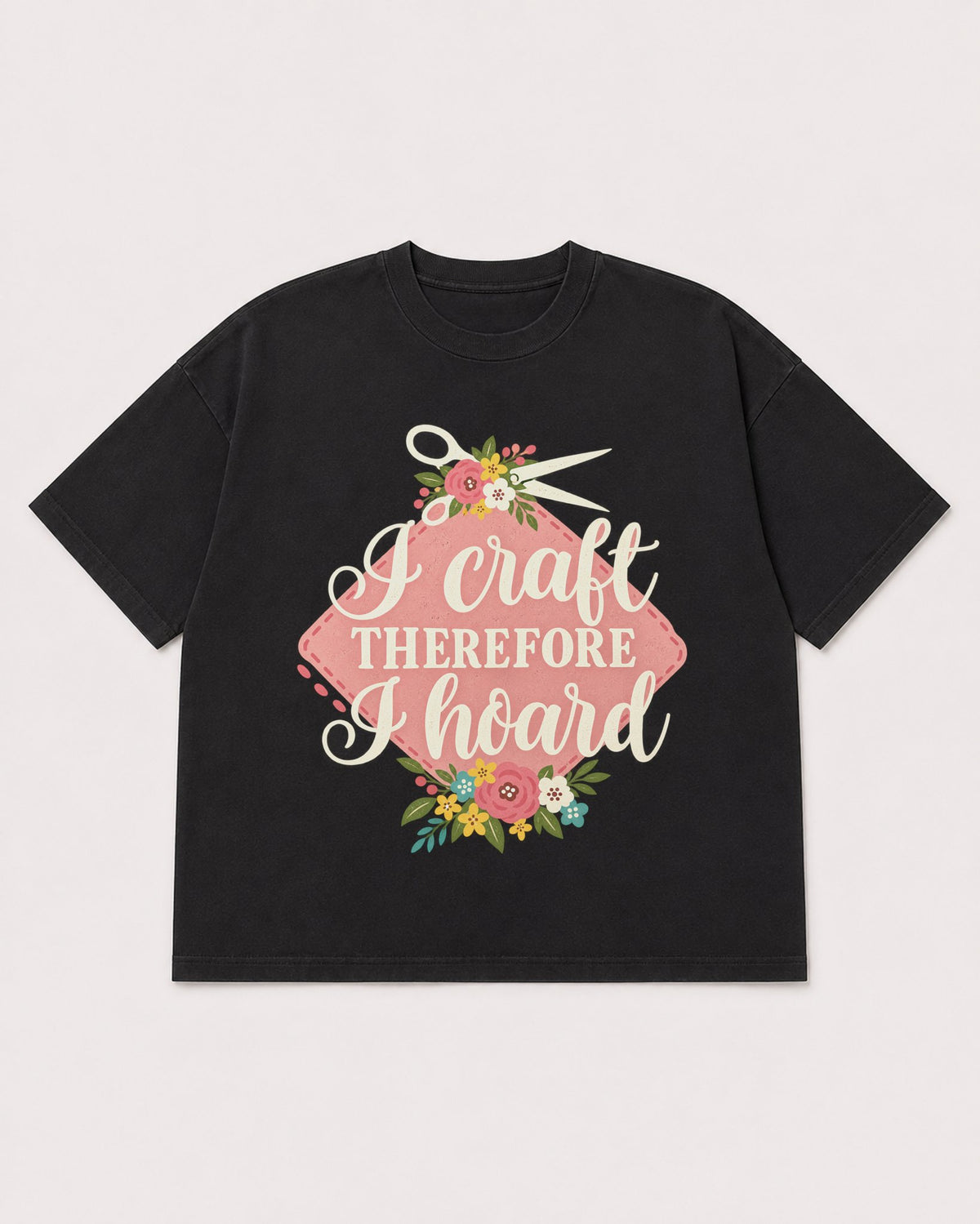 Mockup Boxy Heavyweight Tee Black product