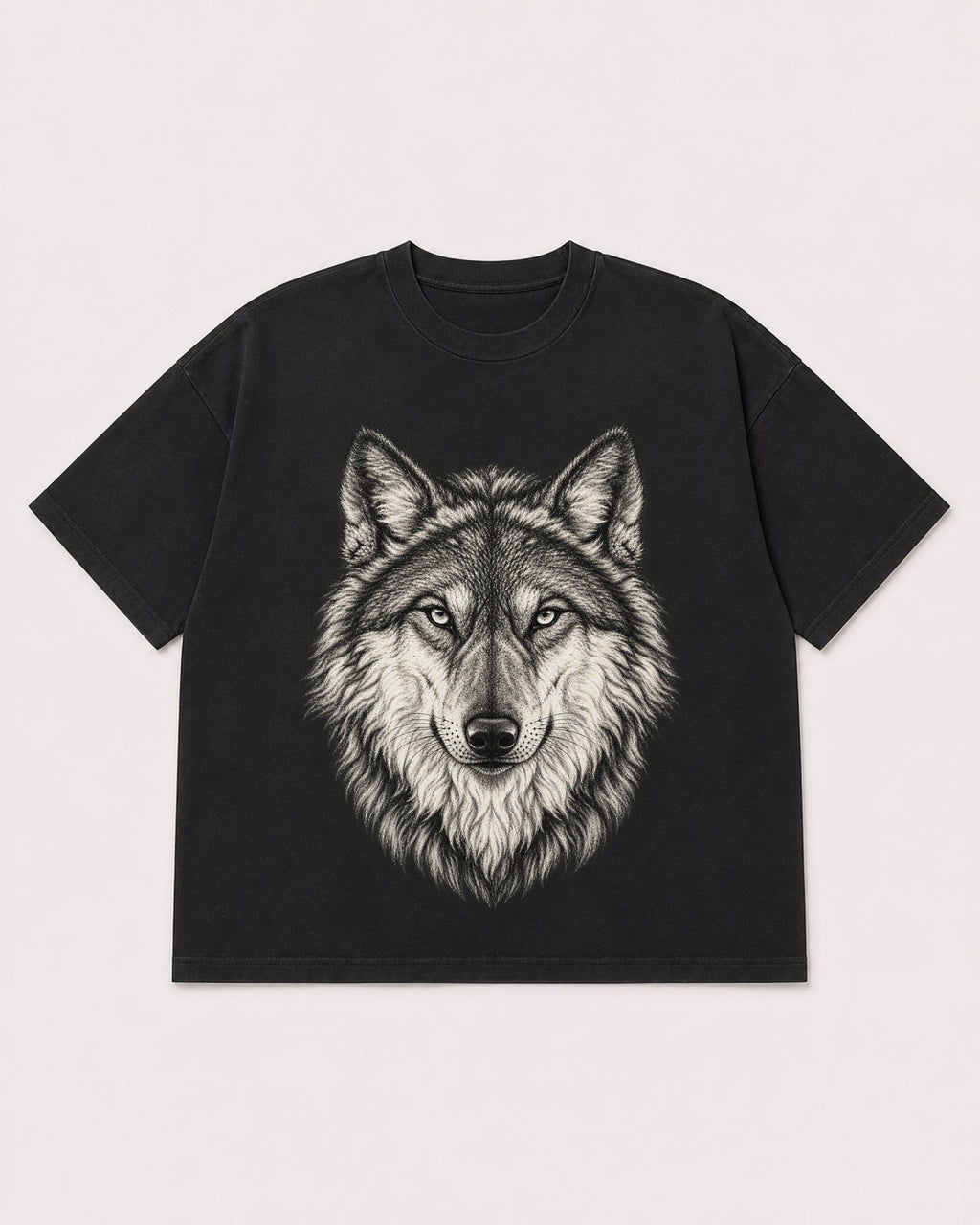 Mockup Boxy Heavyweight Tee Black product