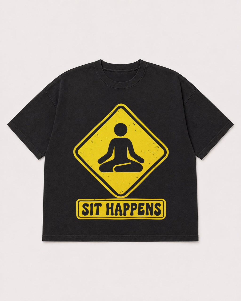 Mockup Boxy Heavyweight Tee Black product