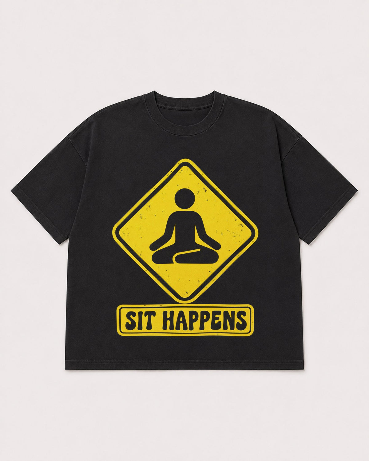 Mockup Boxy Heavyweight Tee Black product