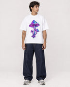Mockup Boxy Heavyweight Tee White male full-body 06