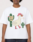 Mockup Boxy Heavyweight Tee White female close-up 14