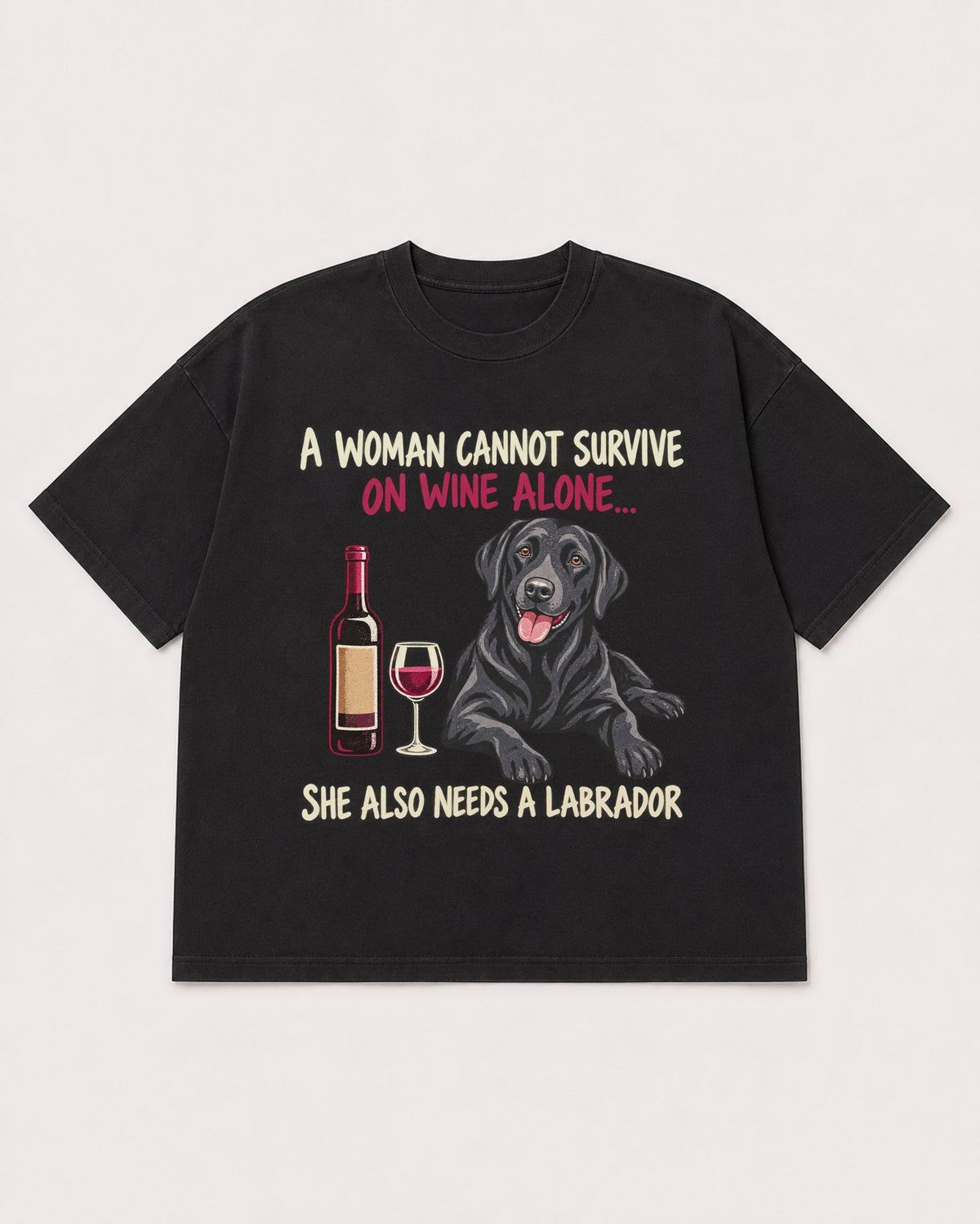 Mockup Boxy Heavyweight Tee Black product