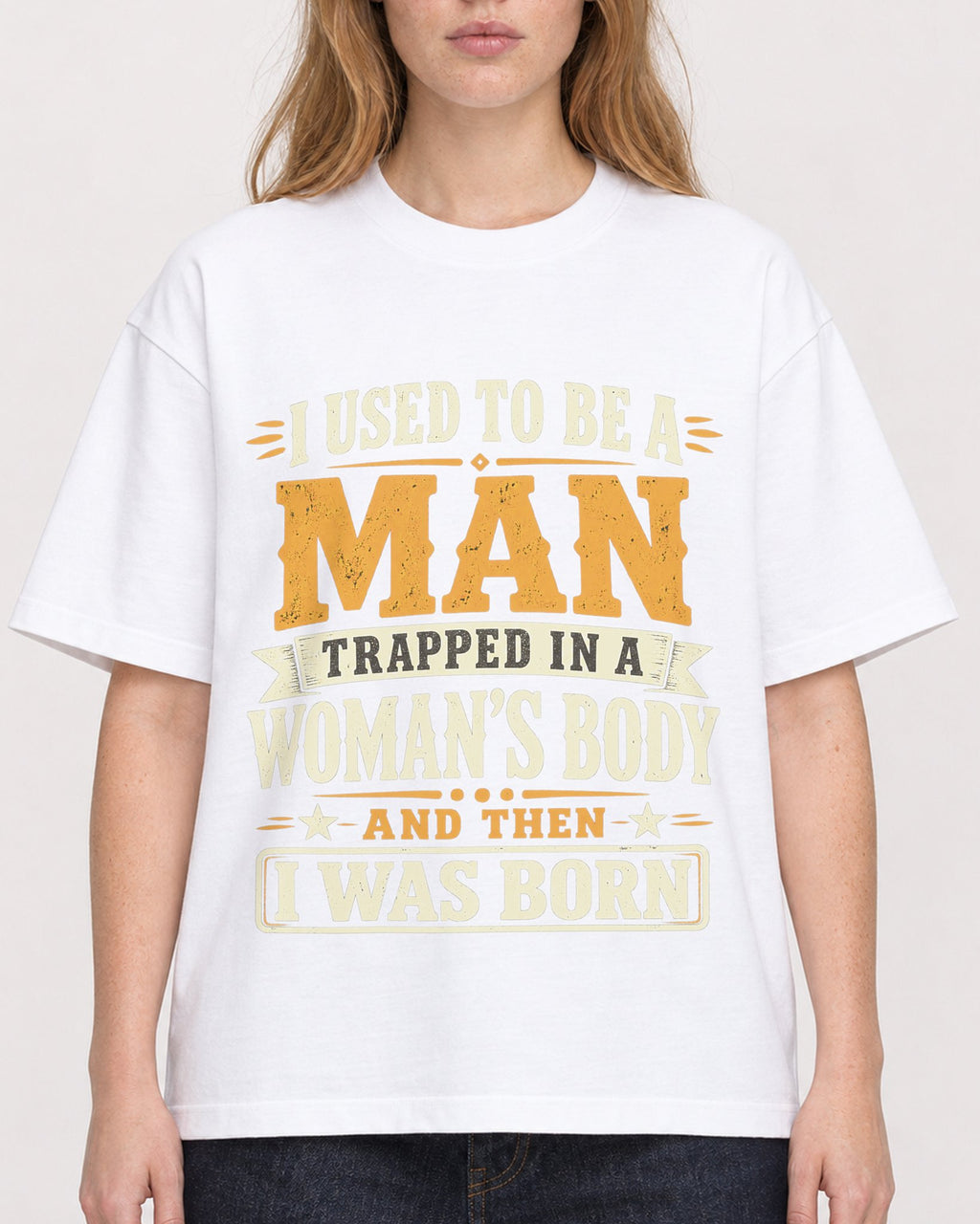 Mockup Boxy Heavyweight Tee White female close-up 49