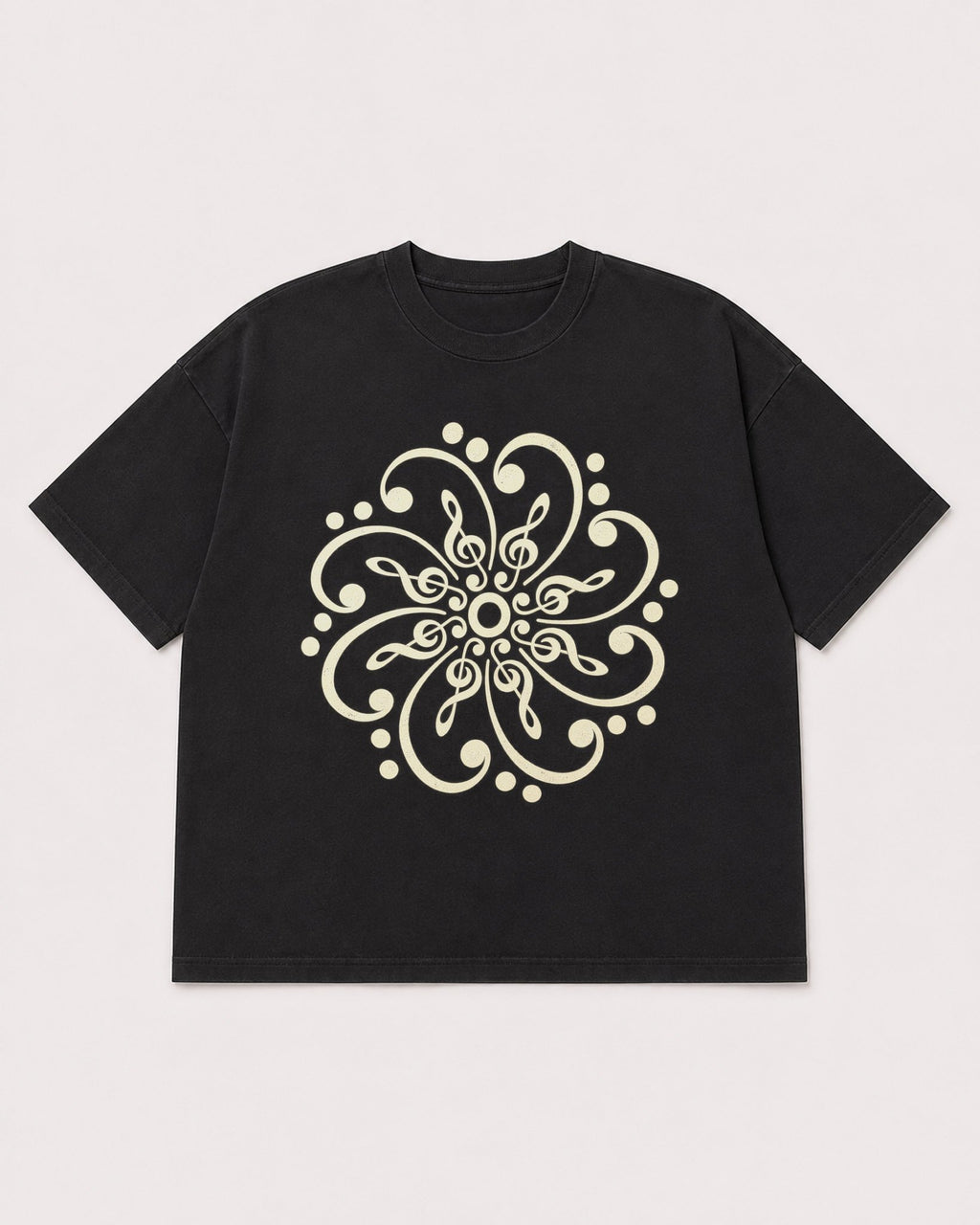 Mockup Boxy Heavyweight Tee Black product