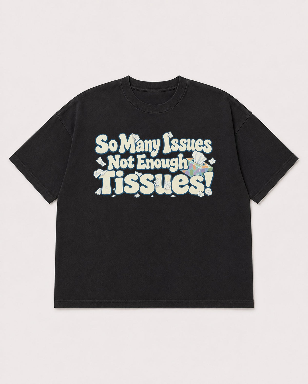 Mockup Boxy Heavyweight Tee Black product