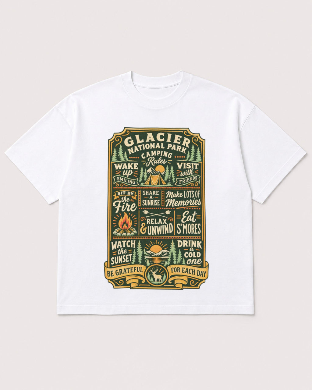 Mockup Boxy Heavyweight Tee White product