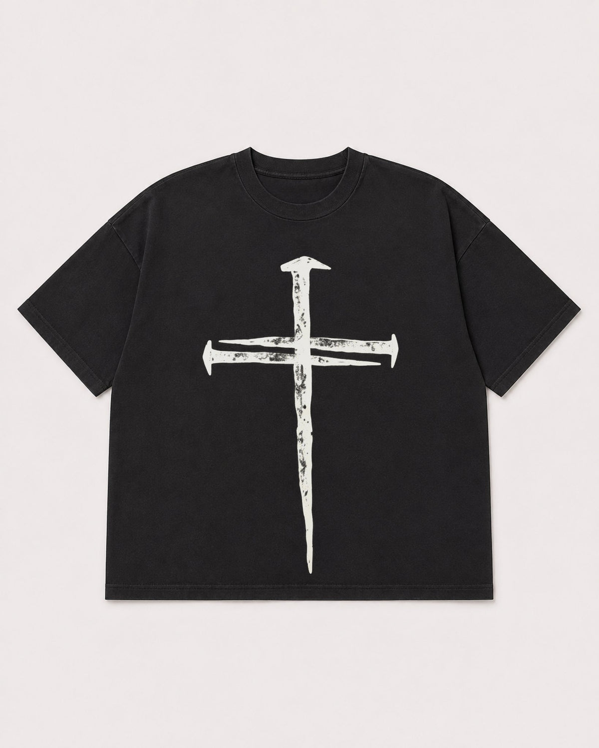 Mockup Boxy Heavyweight Tee Black product