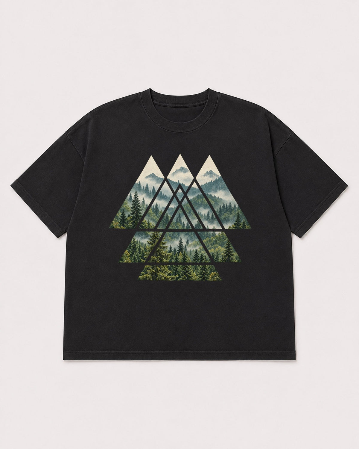 Mockup Boxy Heavyweight Tee Black product