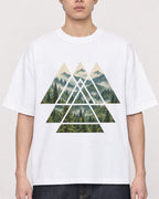 Mockup Boxy Heavyweight Tee White male close-up 01