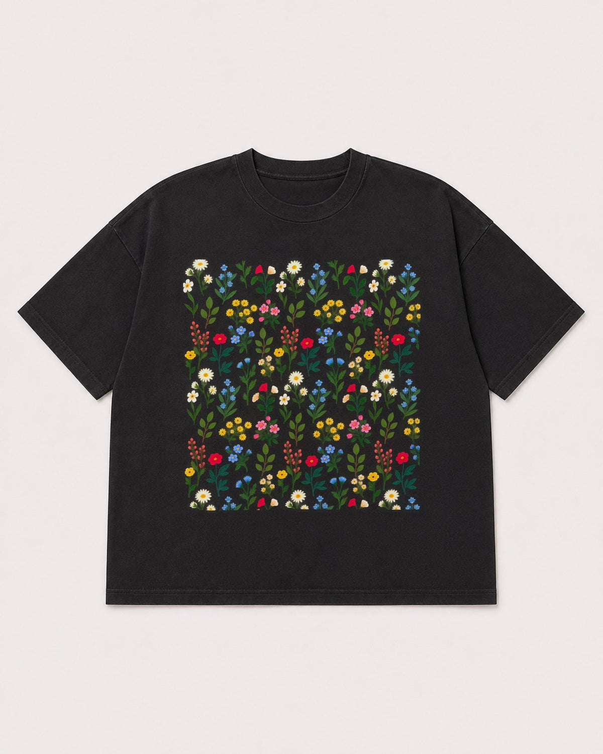 Mockup Boxy Heavyweight Tee Black product