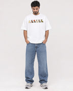 Mockup Boxy Heavyweight Tee White male full-body 07