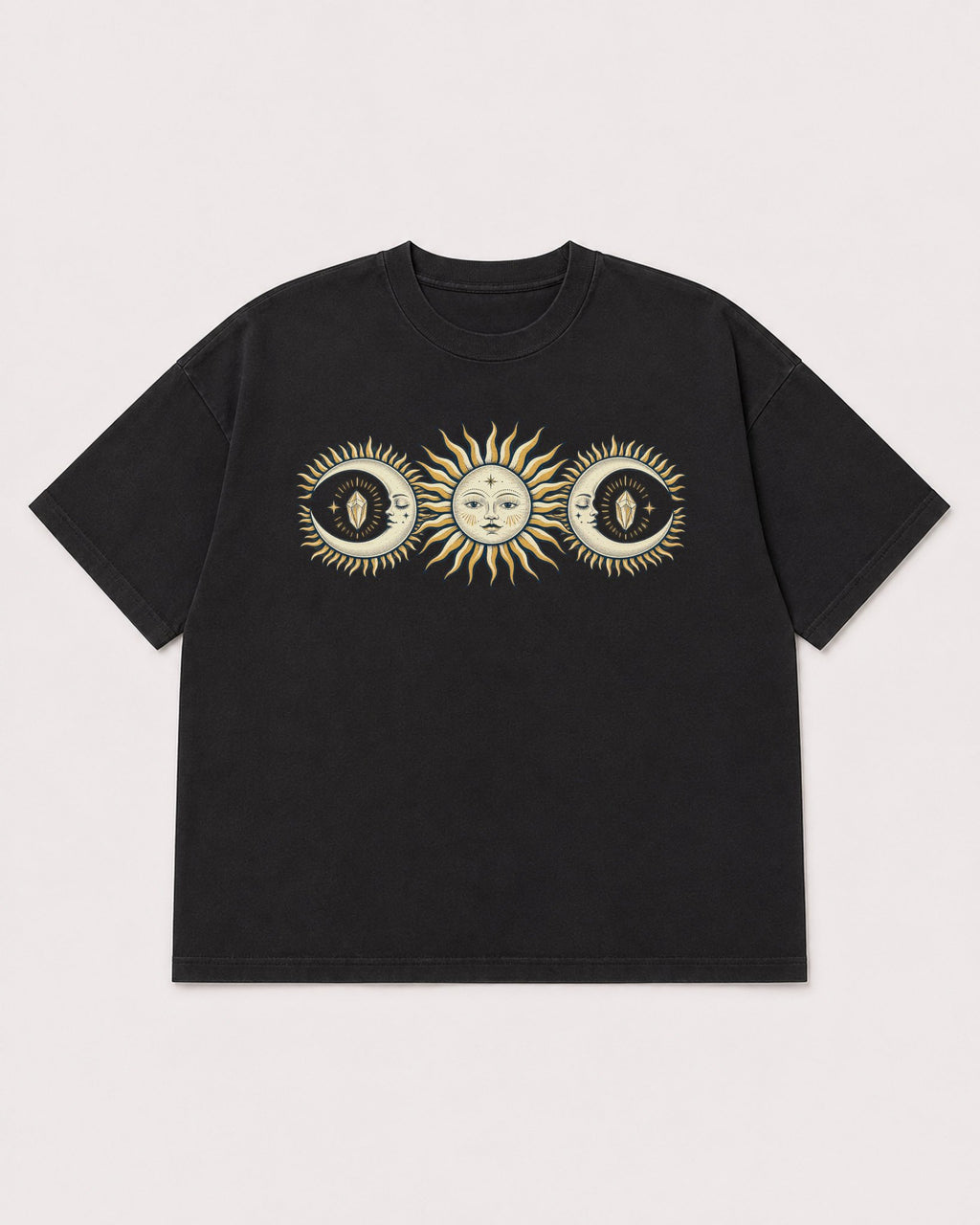 Mockup Boxy Heavyweight Tee Black product