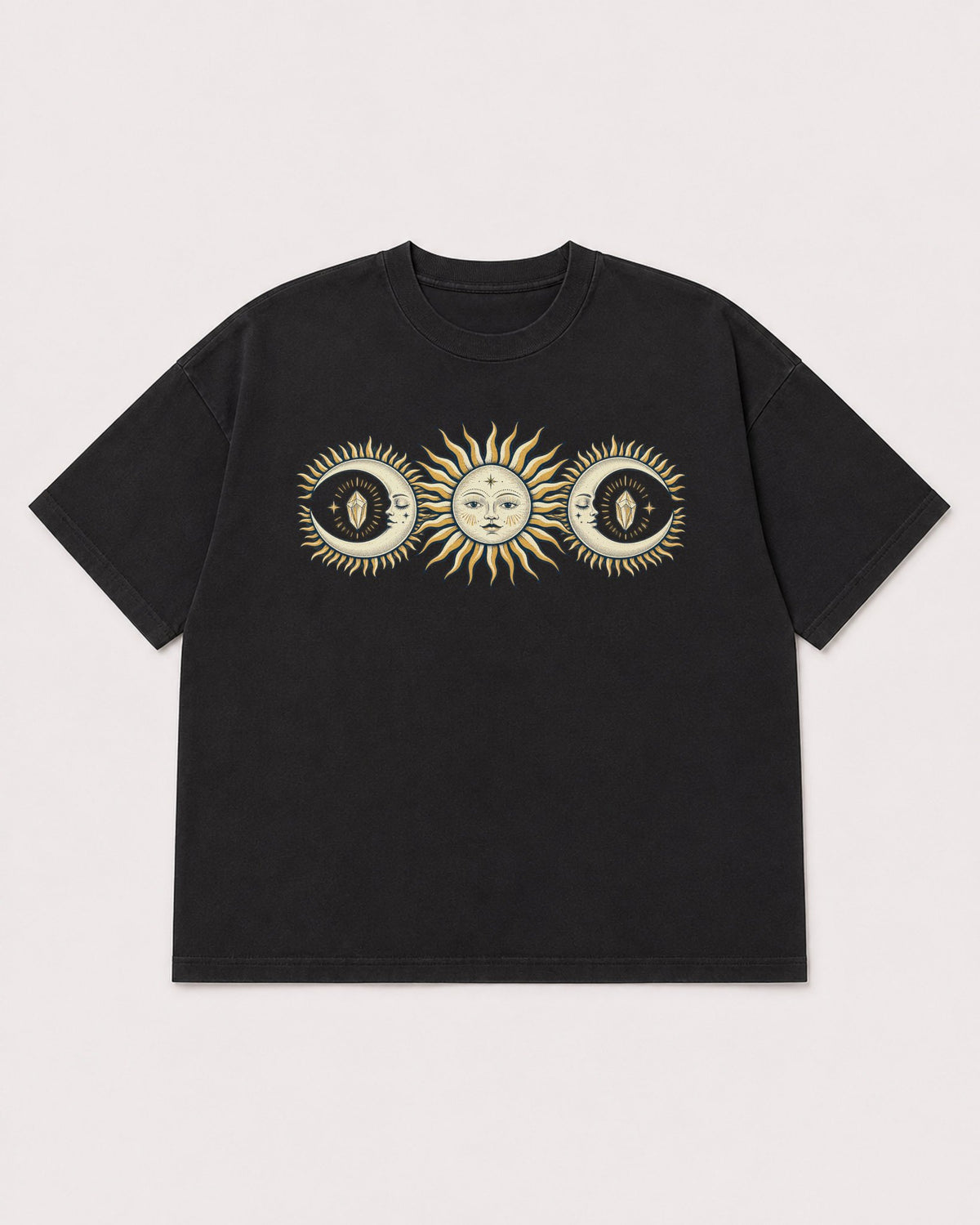 Mockup Boxy Heavyweight Tee Black product