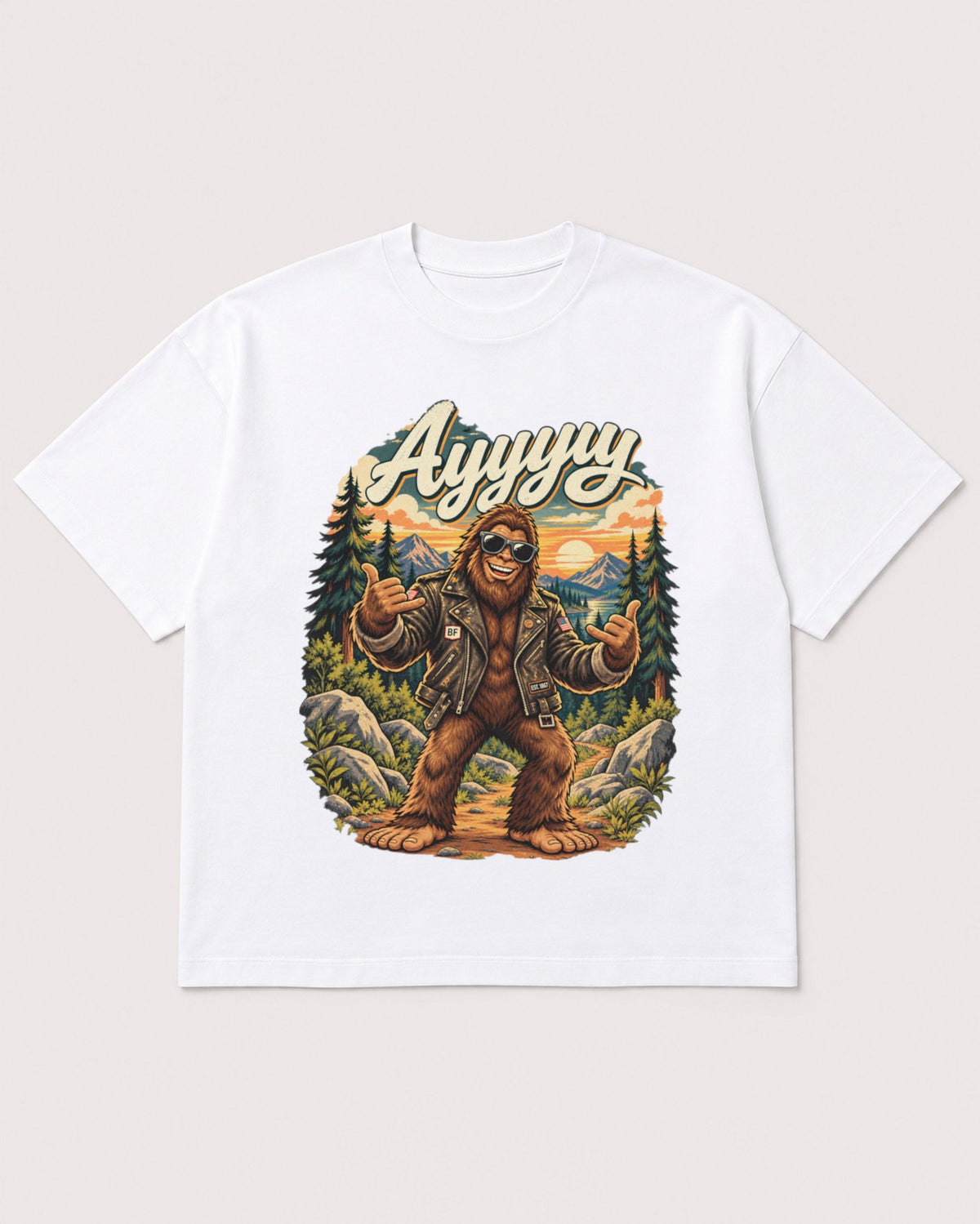 Mockup Boxy Heavyweight Tee White product