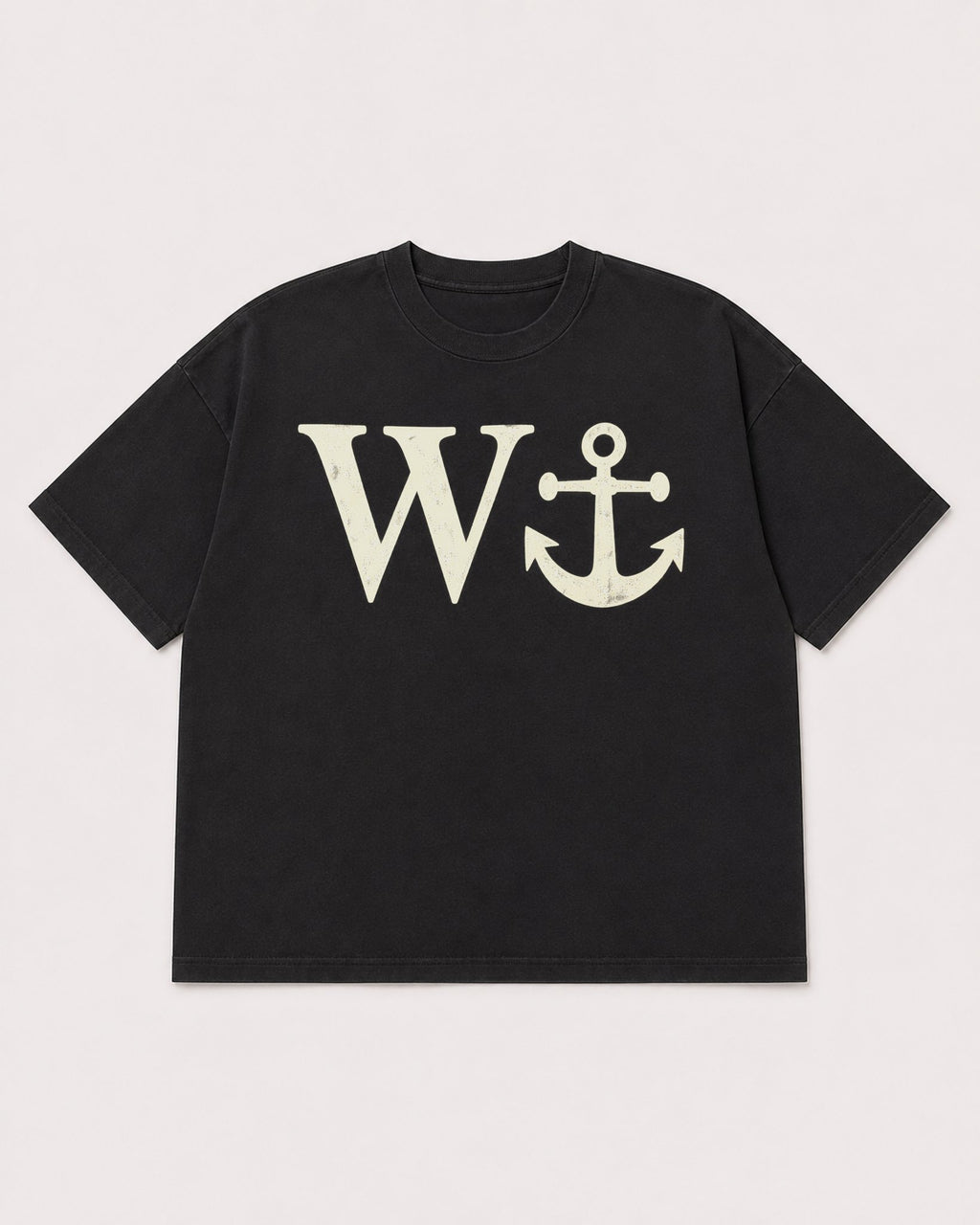 Mockup Boxy Heavyweight Tee Black product