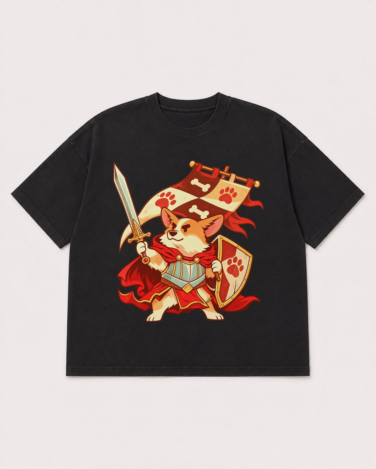 Mockup Boxy Heavyweight Tee Black product