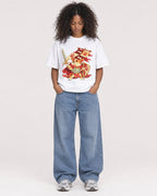 Mockup Boxy Heavyweight Tee White female full-body 05