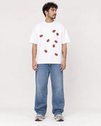 Mockup Boxy Heavyweight Tee White male full-body 42