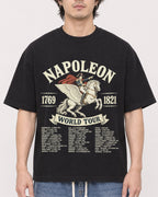 Mockup Boxy Heavyweight Tee Black male close-up 03