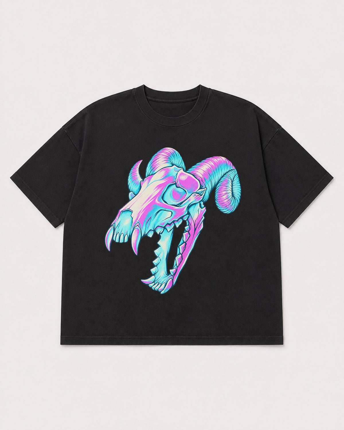 Mockup Boxy Heavyweight Tee Black product